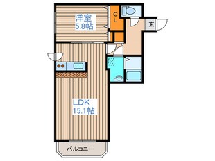 ライオンズパレス平岸の物件間取画像